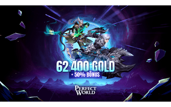 Perfect World - 62.400 Gold + 50% bônus