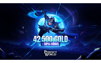 Perfect World - 42.500 Gold + 50% bônus