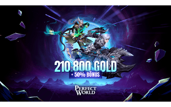 Perfect World - 210.800 Gold + 50% bônus