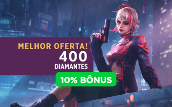 Free Fire - 400 Diamantes + 10% Bônus