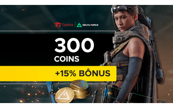 Garena Delta Force - 300 Delta Coins + 15% de Bônus