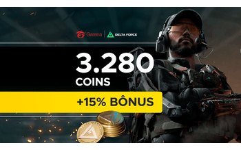 Garena Delta Force - 3280 Delta Coins + 15% de Bônus