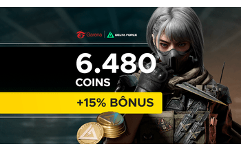 Garena Delta Force - 6.480 Delta Coins + 15% de Bônus