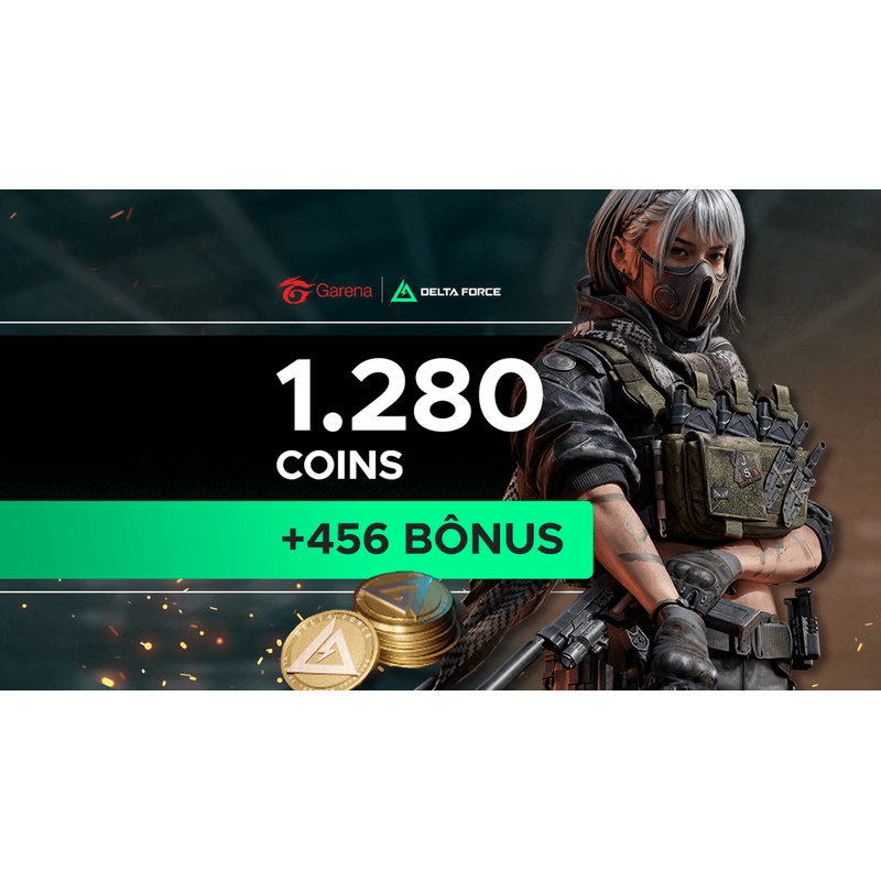Garena Delta Force - 1.280 Delta Coins + 15% de Bônus-1753319088312